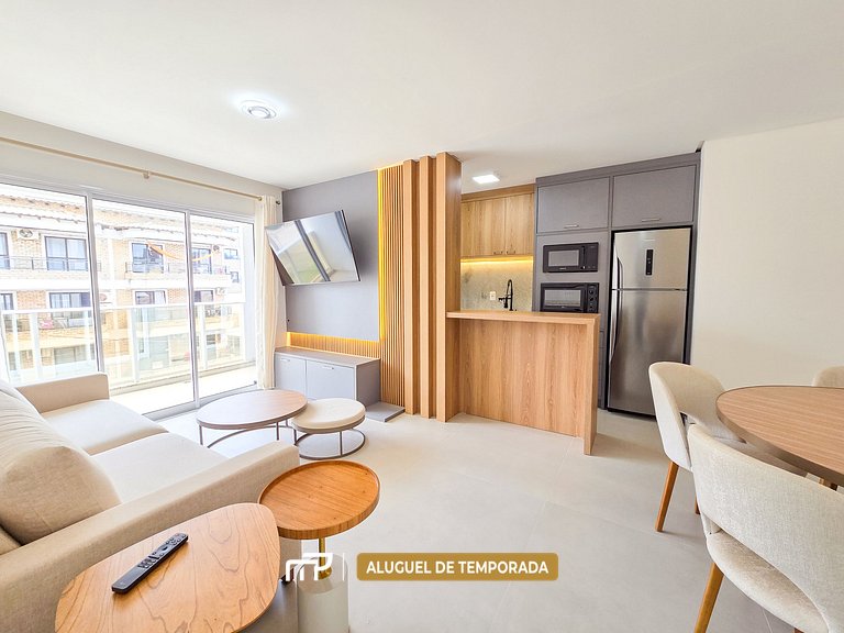 110 - Apto com 02 quartos, próximo à praia