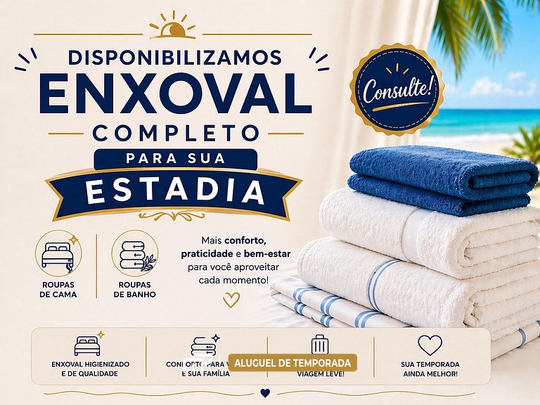 115 - Apartamento com 2 suítes a 300m do mar